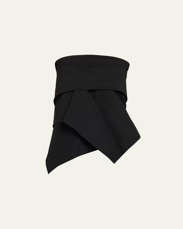 Collapsing Sculpture Strapless Top